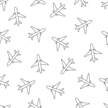 Stock vector pattern with line plane