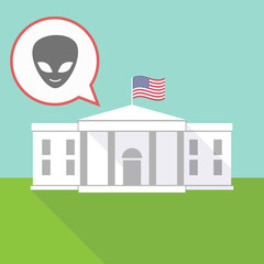 The White House with an alien face