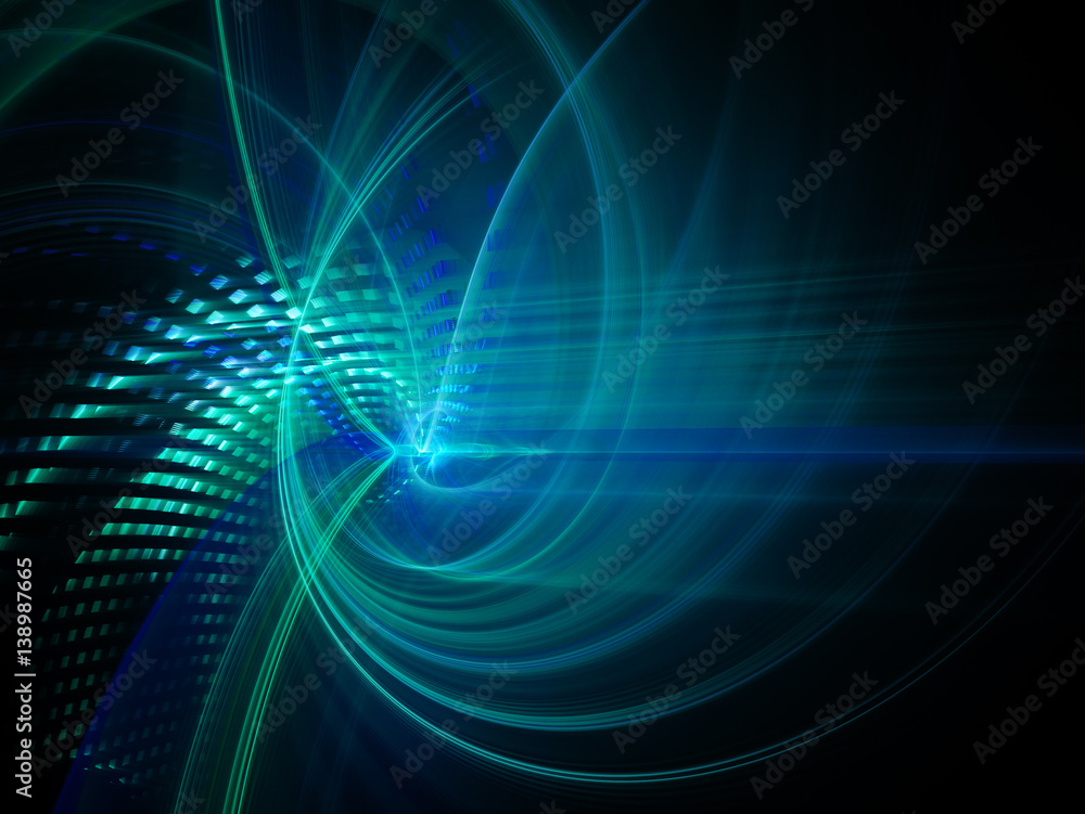 Aufkleber abstract background element. fractal graphics series. three-dimensional composition of intersecting 