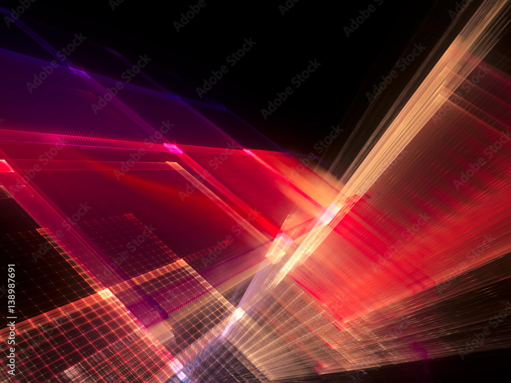 Poster abstract background element. fractal graphics series. three-dimensional composition of repeating gri