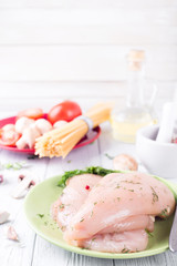 Ingredients for pasta