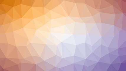 Orange and violet gradient abstract low poly style illustration graphic background
