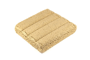 traditional halvah on white background