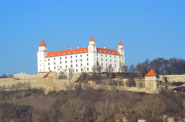 bratislava castle in the city centre Slovakia