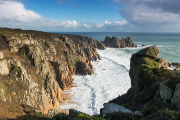 Cliffs at St Just, Cornwall