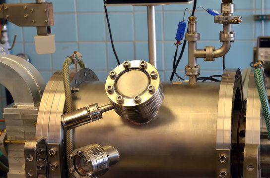 detail of high temperature box in laboratory for plating material