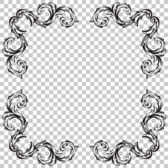 Ornament in baroque style.