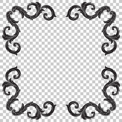 Ornament in baroque style.