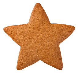 Gingerbread Star Cookie - obrazy, fototapety, plakaty