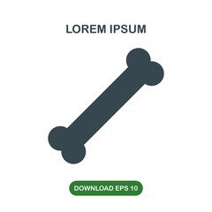 Bone icon vector