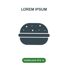 Hamburger icon vector