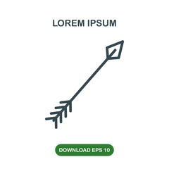 Bow arrow icon vector