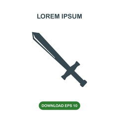 Obraz premium Sword icon vector