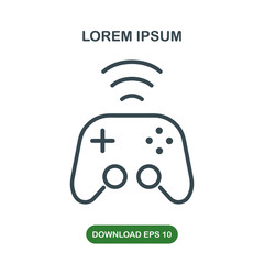 Wireless joystick icon vector