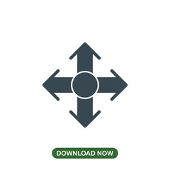 Move icon vector