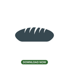 Bread icon vector