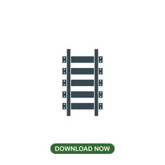 Railway icon vector