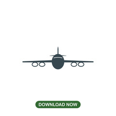 Airplane icon vector