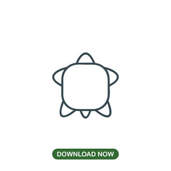 Turtle icon vector