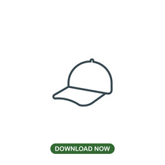 Cap icon vector