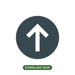Up arrow icon vector