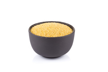 Dry millet isolated on white