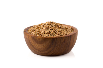 Wheat grain in bowl