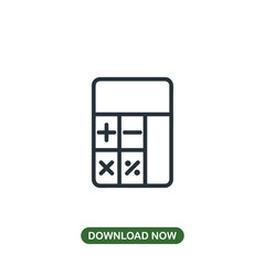 Fototapeta premium Calculator icon vector