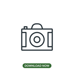 Photo camera icon vector