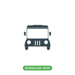 Bus icon vector