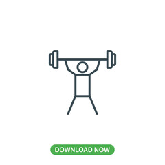 Gym icon vector