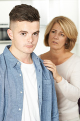 Mother Worried About Unhappy Teenage Son