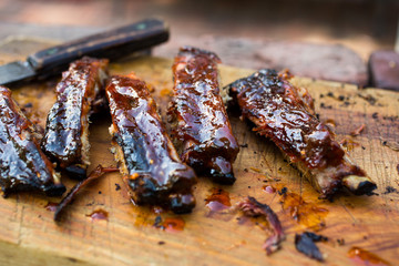 Spare ribs, close-up