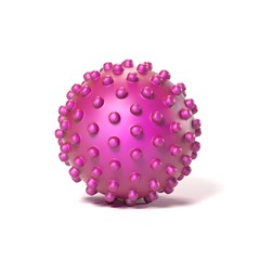 dotted massage ball 3d rendering