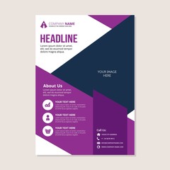 Corporate business annual report brochure flyer design. Leaflet cover presentation. Flier with Abstract geometric background. Modern publication poster magazine, layout template A4 flyer