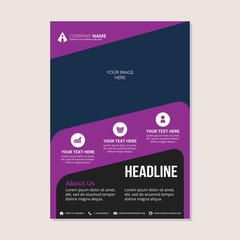 Corporate business annual report brochure flyer design. Leaflet cover presentation. Flier with Abstract geometric background. Modern publication poster magazine, layout template A4 flyer