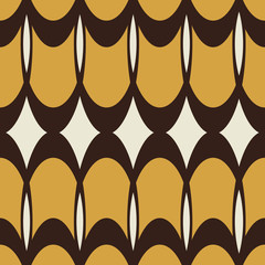 Geometric vector pattern in retro style, modern stylish texture