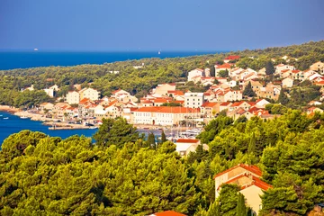 Photo sur Plexiglas Plage de la Corne d'Or, Brac, Croatie Bol on Brac island panoramic view
