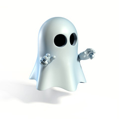 Ghost cartoon 3d rendering