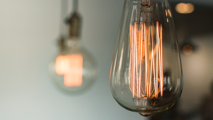 Vintage hanging light bulb, Decorative antique Edison style