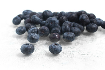 Fresh wet Blueberries