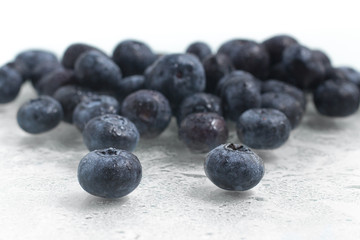 Fresh wet Blueberries