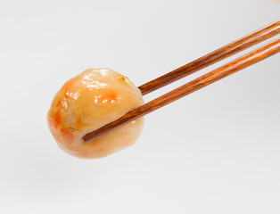 Steamed Dumpling stuffed with Garlic Chives and Taro and bamboo shoot