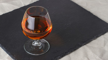 A glass of cognac