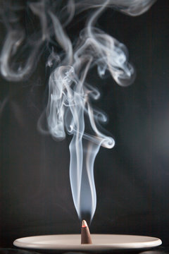 Smoke from burner