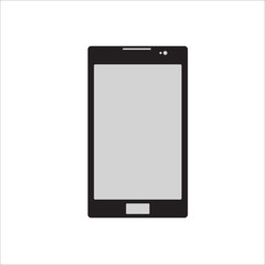 mobile phone icon on white background