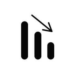statistic icon on white background