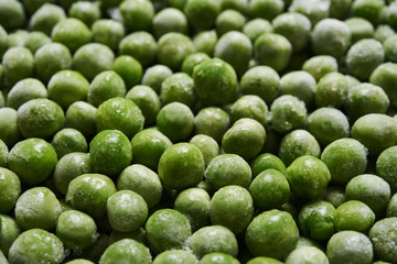 green frozen peas