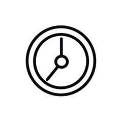 clock icon on white background