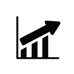 statistic icon on white background